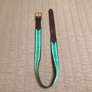 Vineyard Vines Men’s 32” inch belt green navy